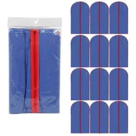 12X Blue Garment Bags 54" X 23.75" Suit Dress Jacket Cover Zipper Storage Travel