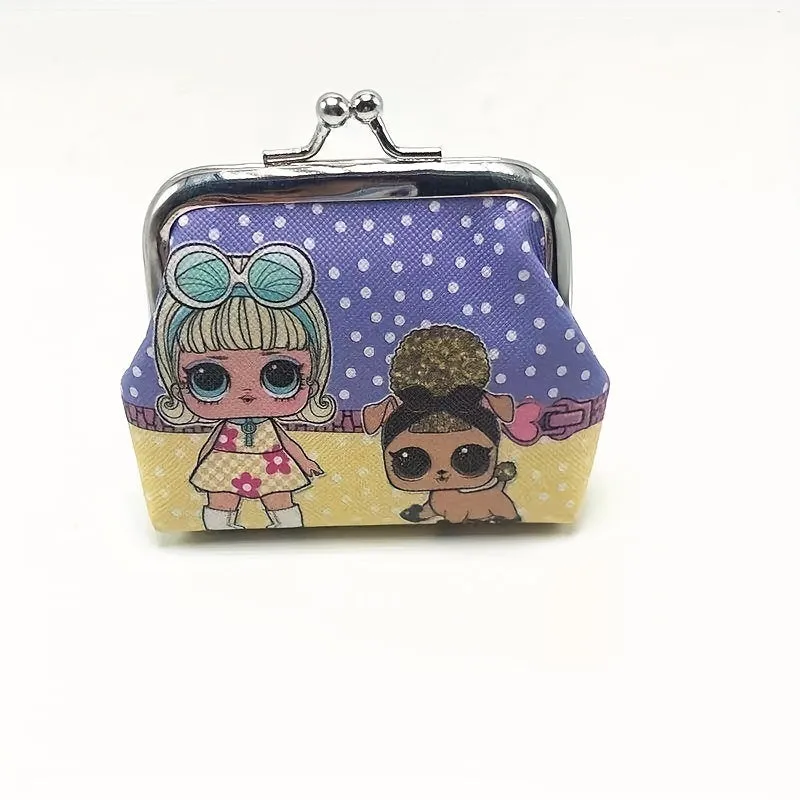 Adorable Cartoon Girl Coin Purse  Perfect Birthday Gift