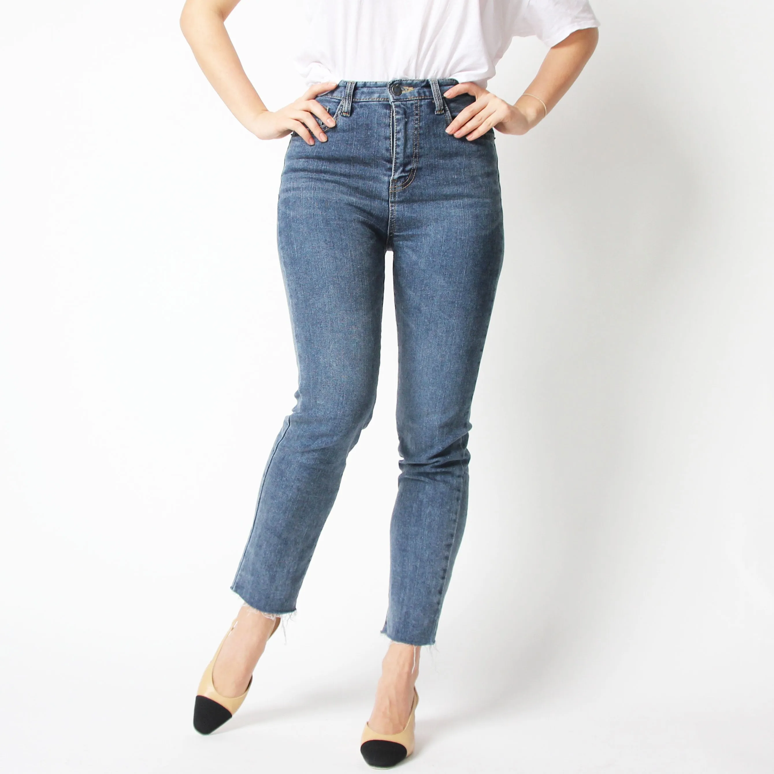 Blue High Waisted Jeans