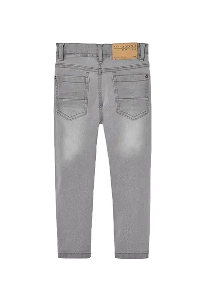 Boboli Pantalone denim elastico per ragazzo 590048 grigio