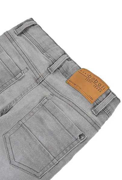 Boboli Pantalone denim elastico per ragazzo 590048 grigio