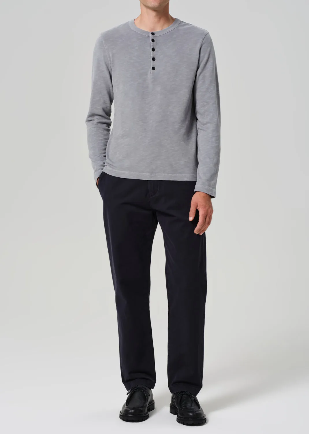Classic Henley in Moonstone