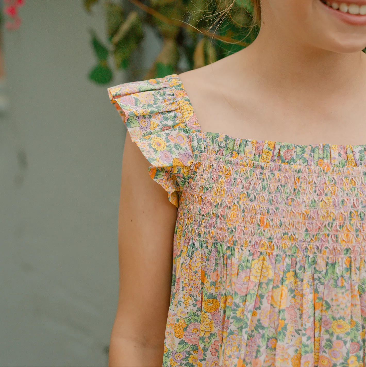 girls Elysian Day smocked tent dress