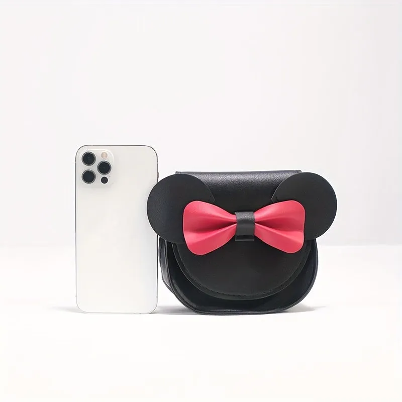 Girls Mini Cartoon Crossbody Bag with Bow for Ages 36