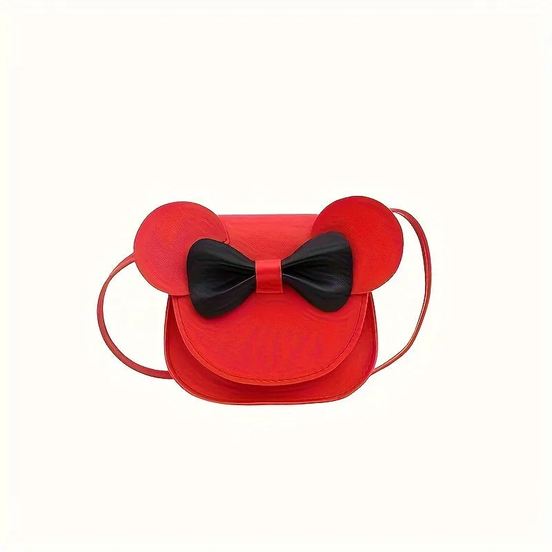 Girls Mini Cartoon Crossbody Bag with Bow for Ages 36