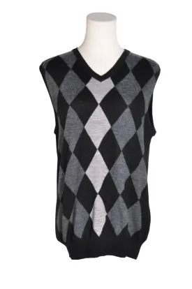 H&M Men T-Shirts Regular fit in Black - L