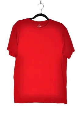 H&M Men T-Shirts Regular fit in Red - M