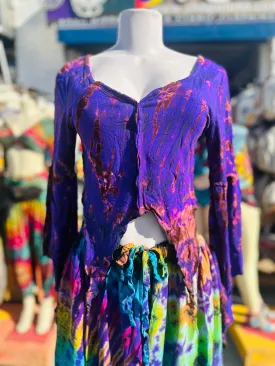 Hanna pixie tie-dye tops