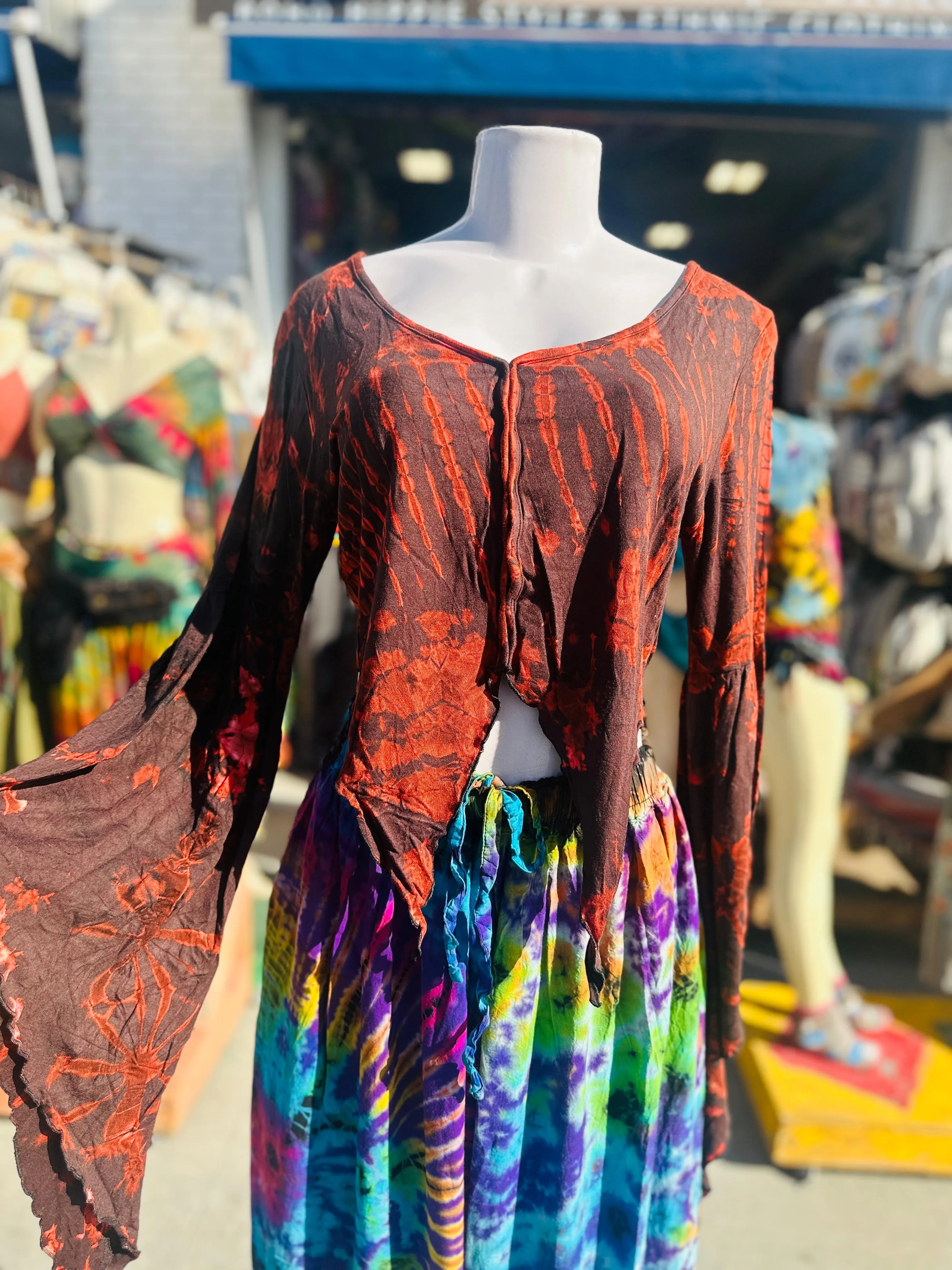 Hanna pixie tie-dye tops