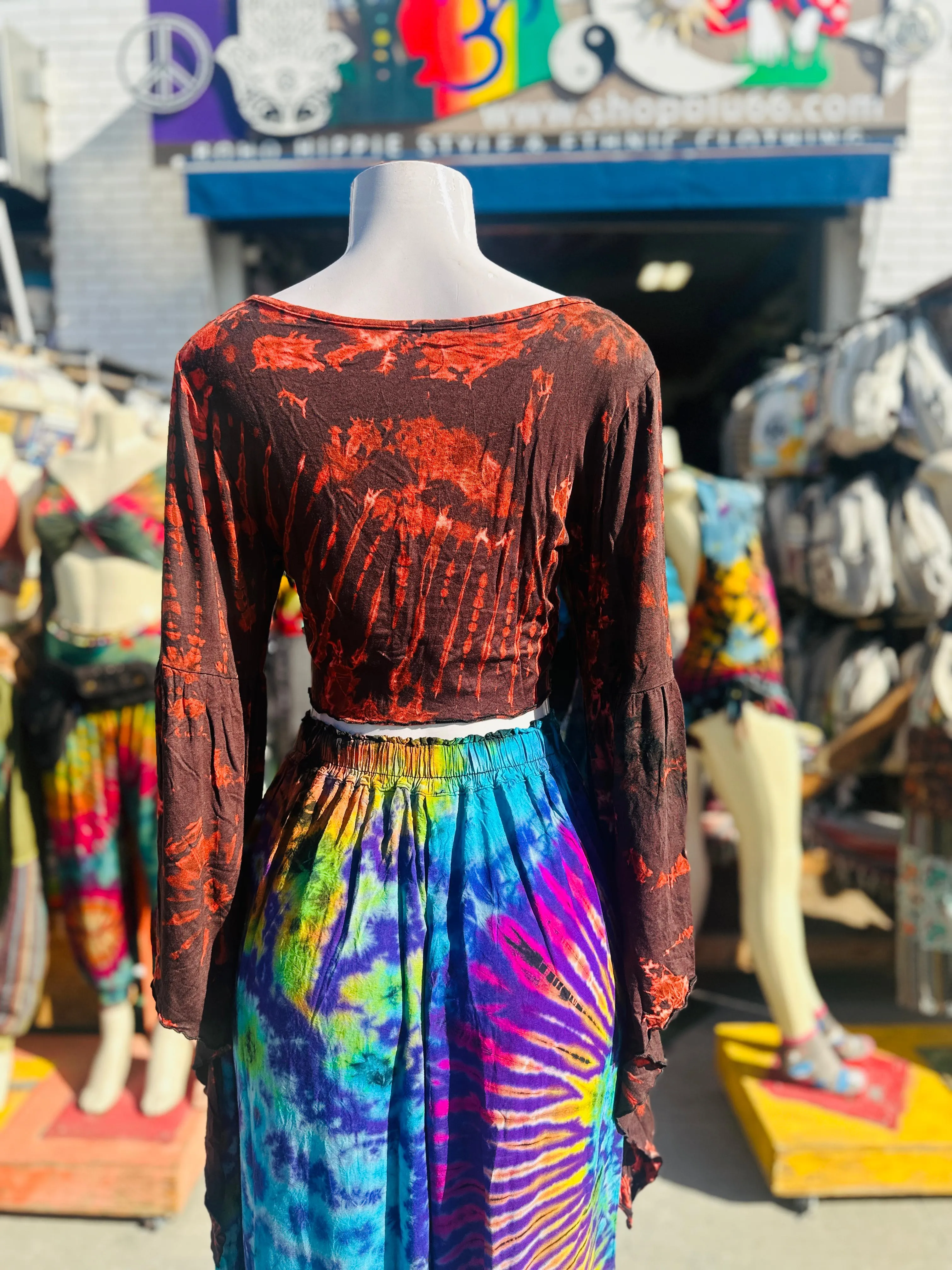 Hanna pixie tie-dye tops