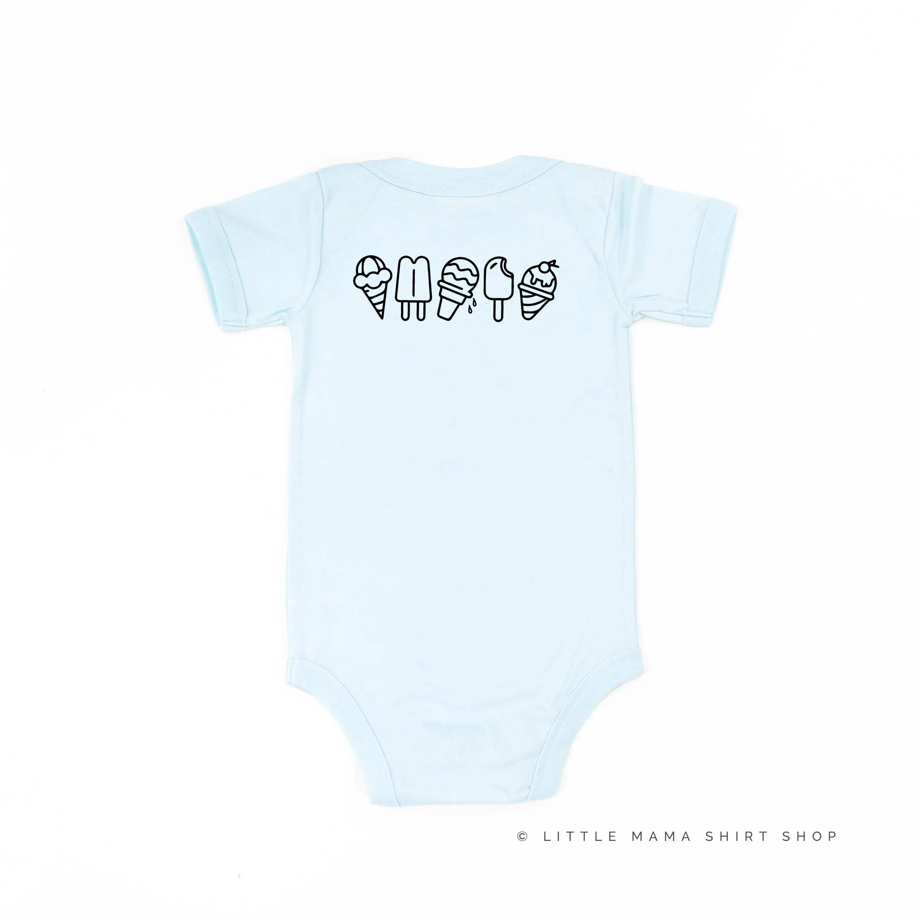 ICE CREAM DREAM TEAM - 5 ACROSS ON BACK - Short Sleeve Child Shirt