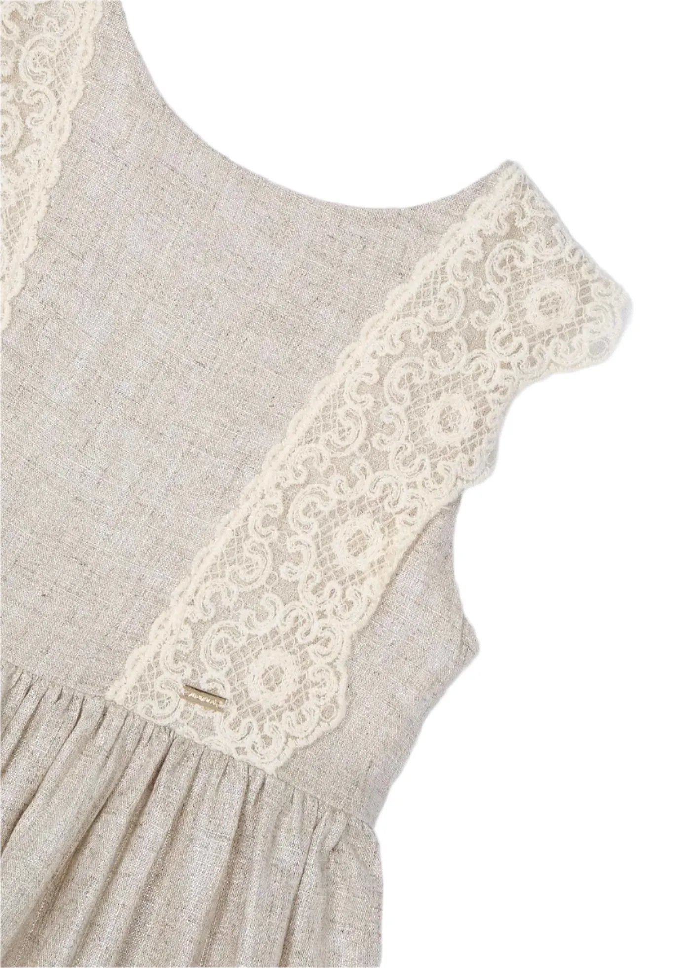 Linen Dress with Embroidery