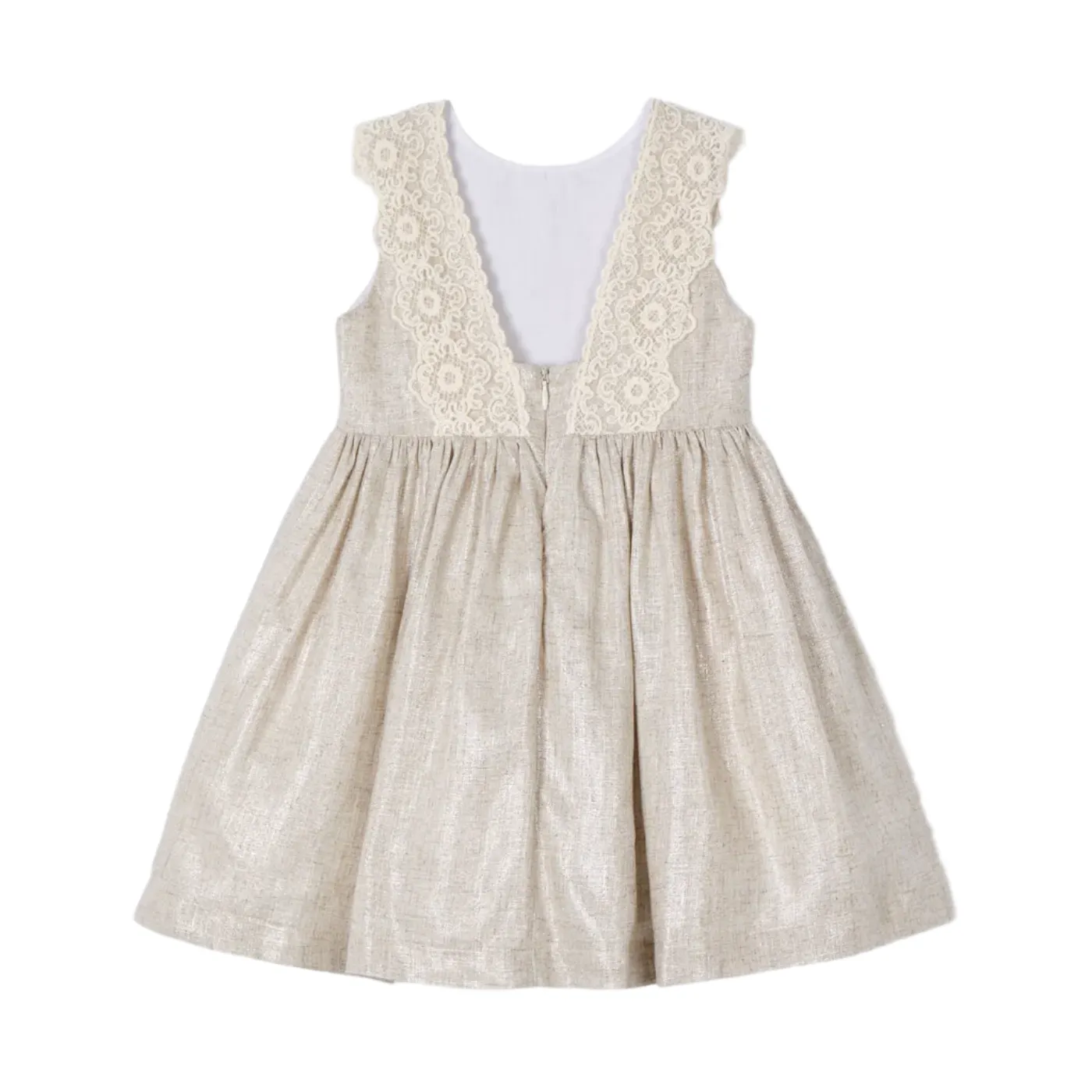 Linen Dress with Embroidery