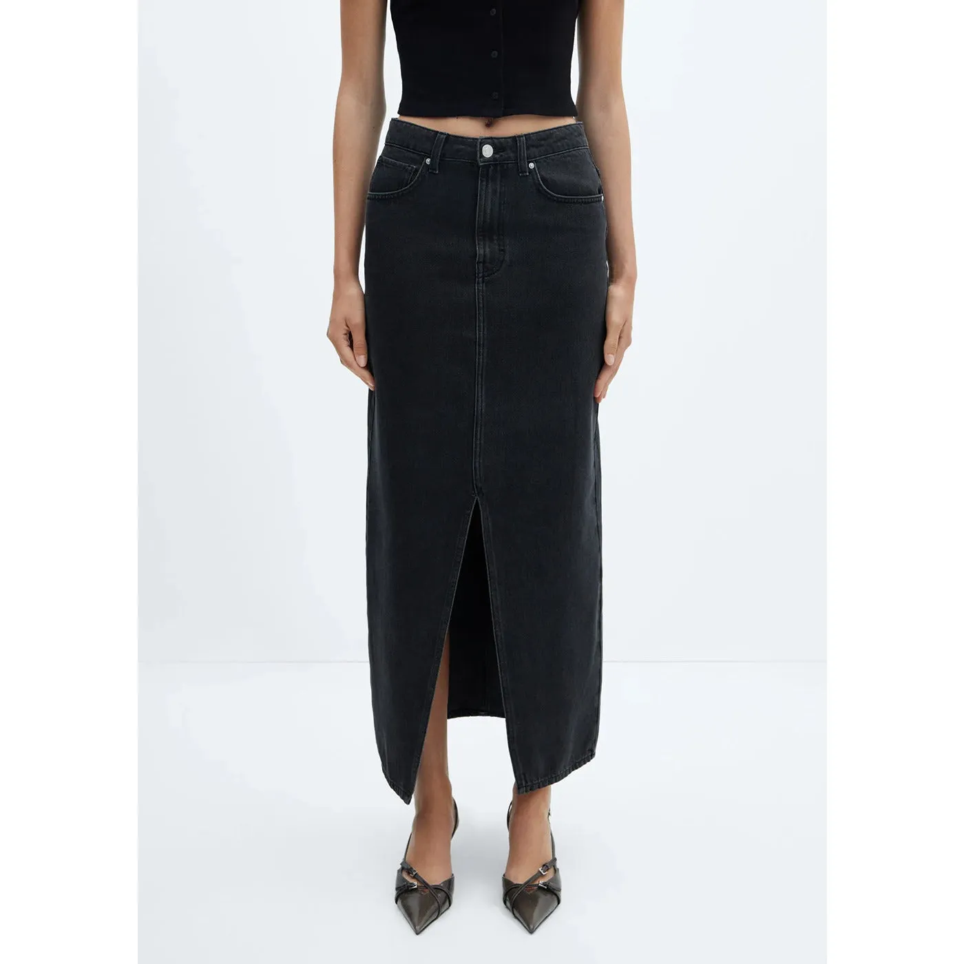 MNG Aida Black Skirt
