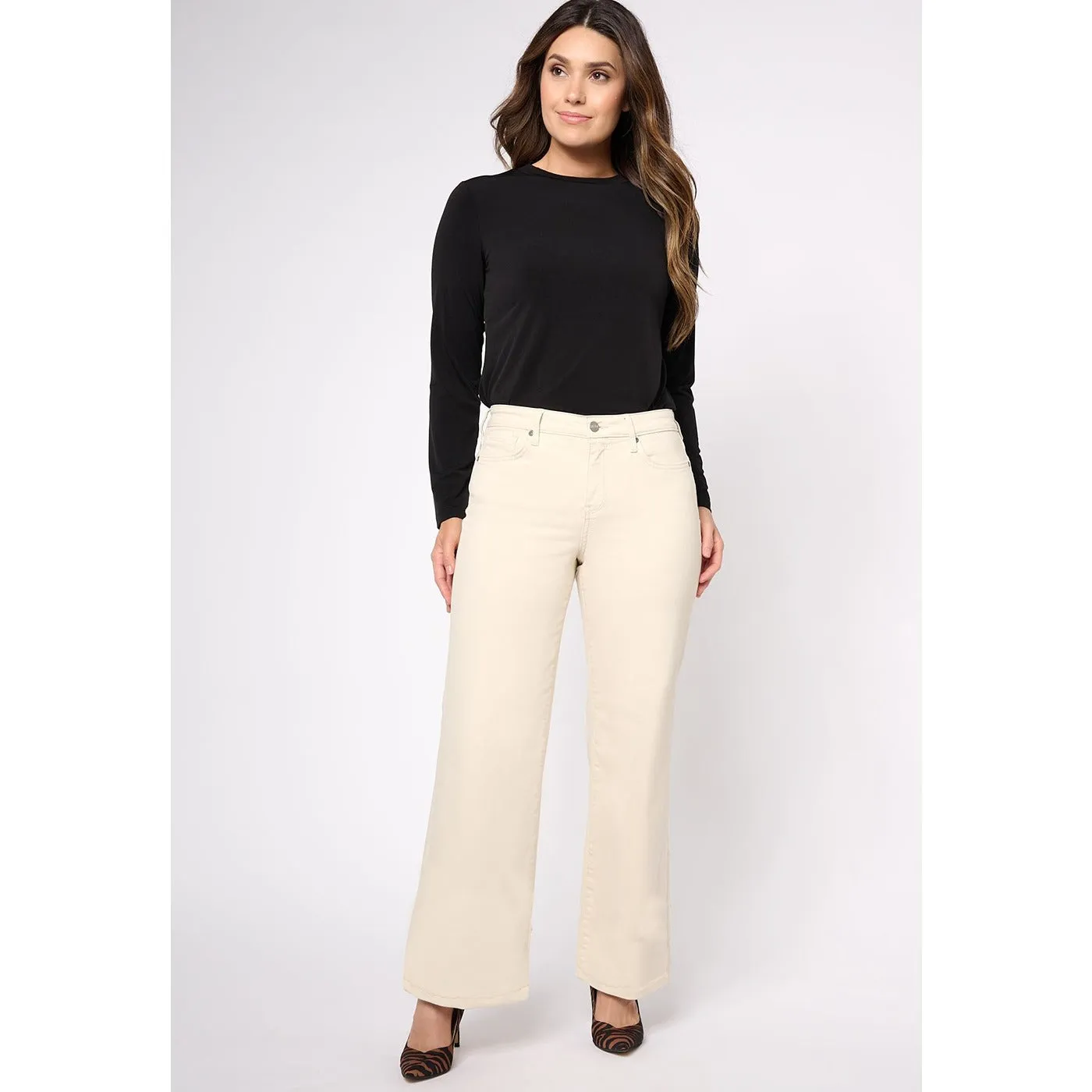 Offwhite Wide Leg High Jeans