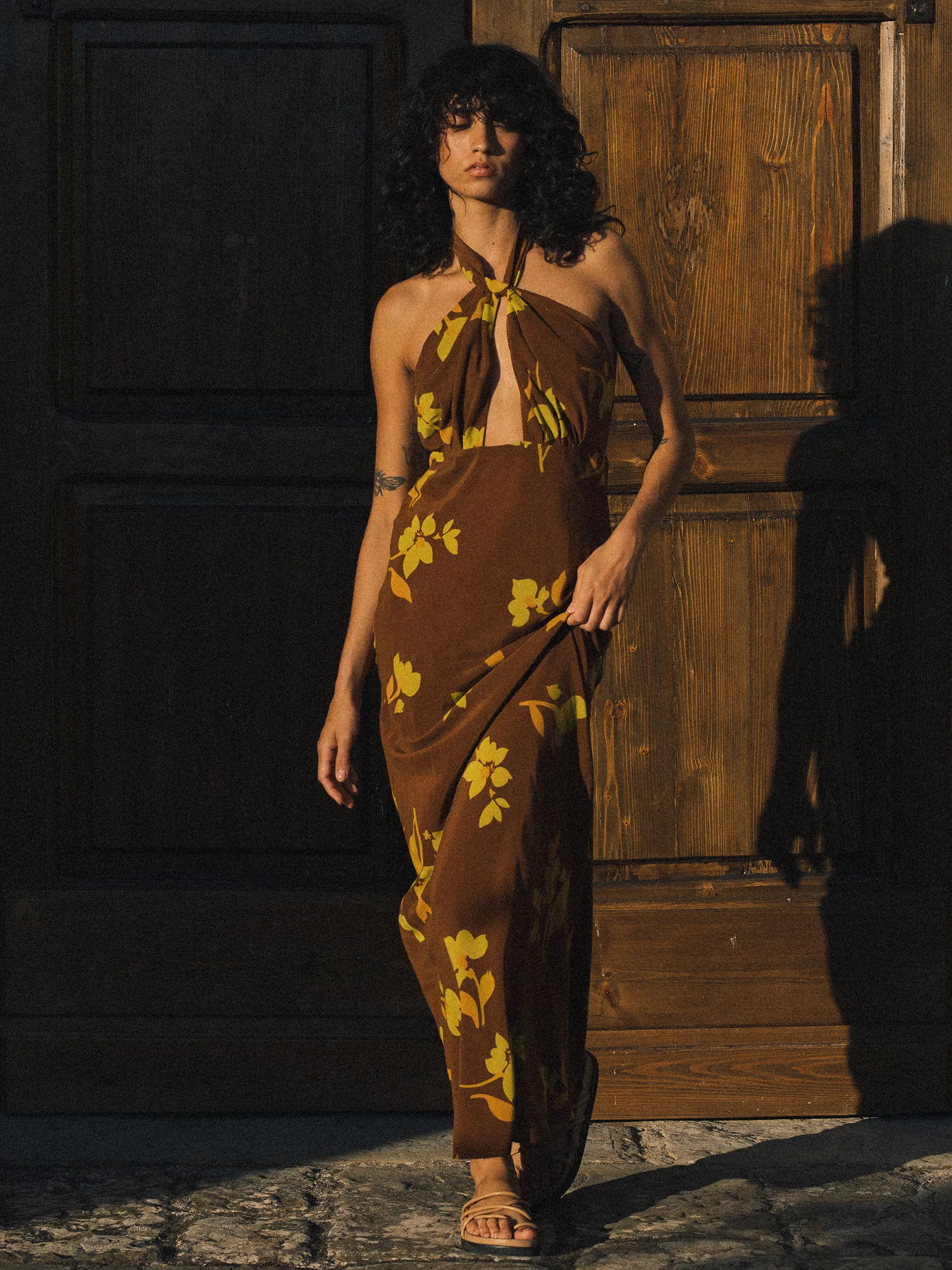 Paloma Dress | Tulp Carob Silk