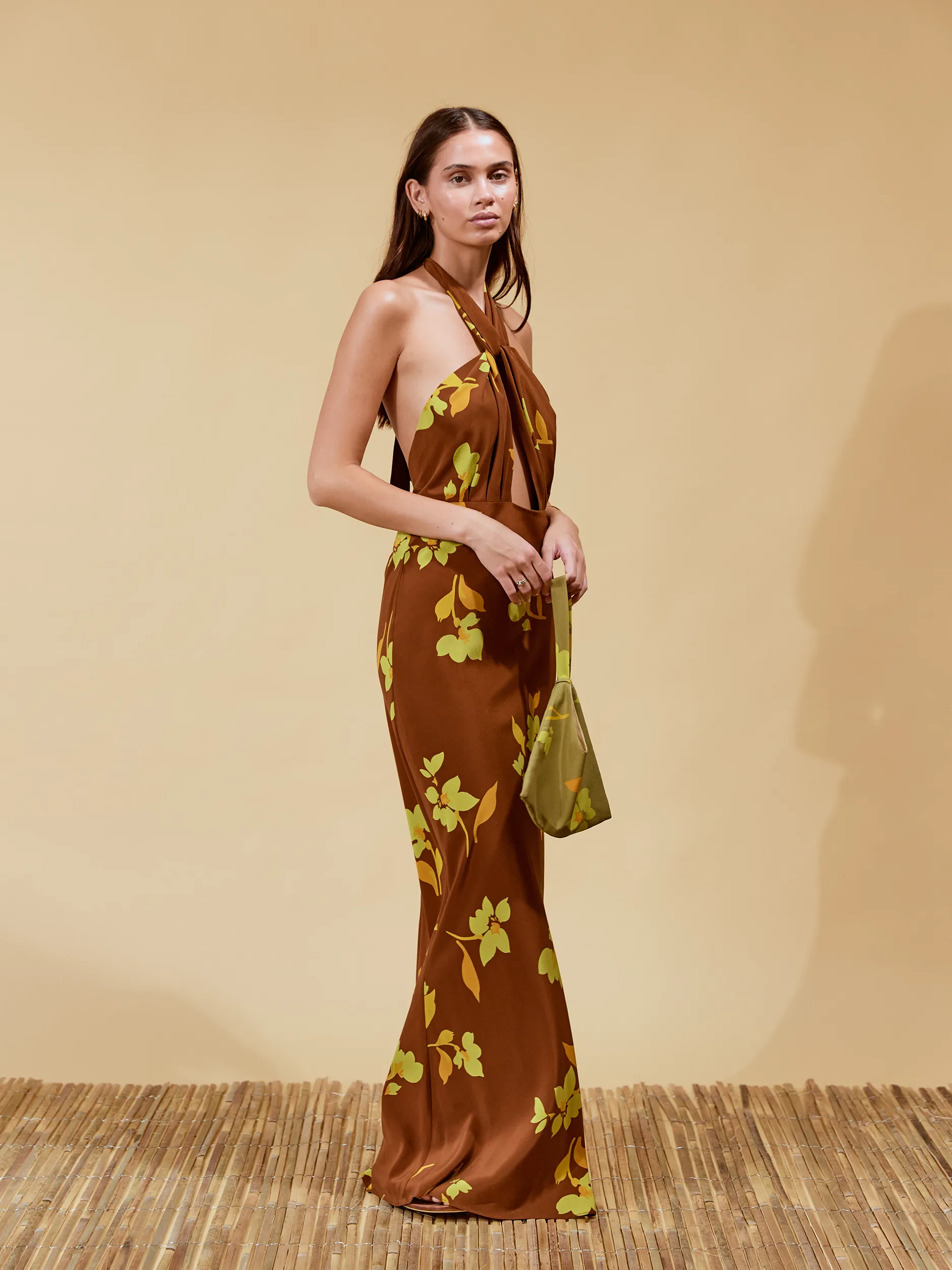 Paloma Dress | Tulp Carob Silk