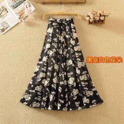 Pleated Long Skirts