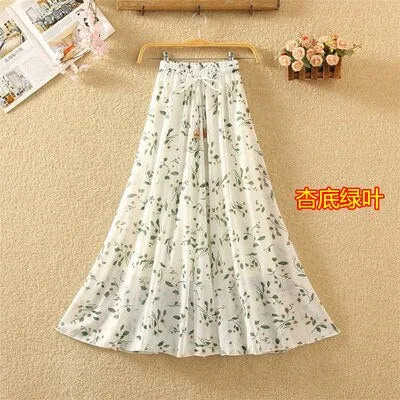 Pleated Long Skirts