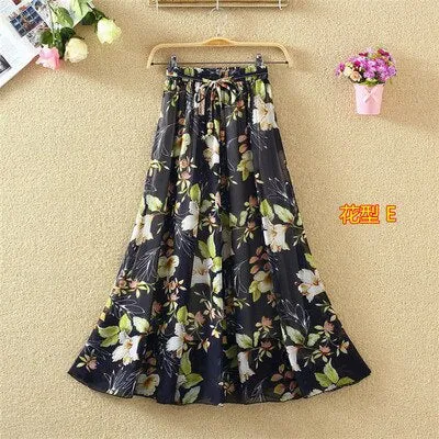 Pleated Long Skirts