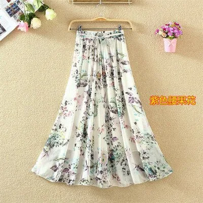 Pleated Long Skirts