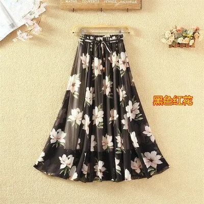 Pleated Long Skirts
