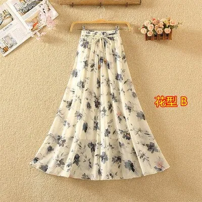 Pleated Long Skirts