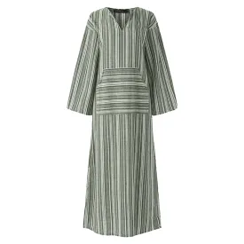 SELENE - VINTAGE STRIPED MAXI DRESS