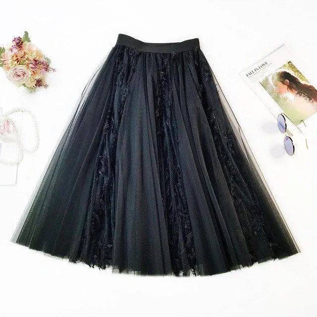 Skirt Womens Long Maxi Tulle Skirts