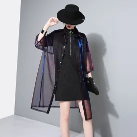 Transparent Holographic Maxishirt